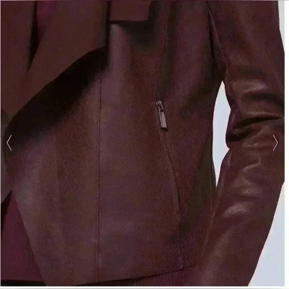 White House Black Market Drape Front Snake Print Jacket Size Small NWT - Picture 3 of 11